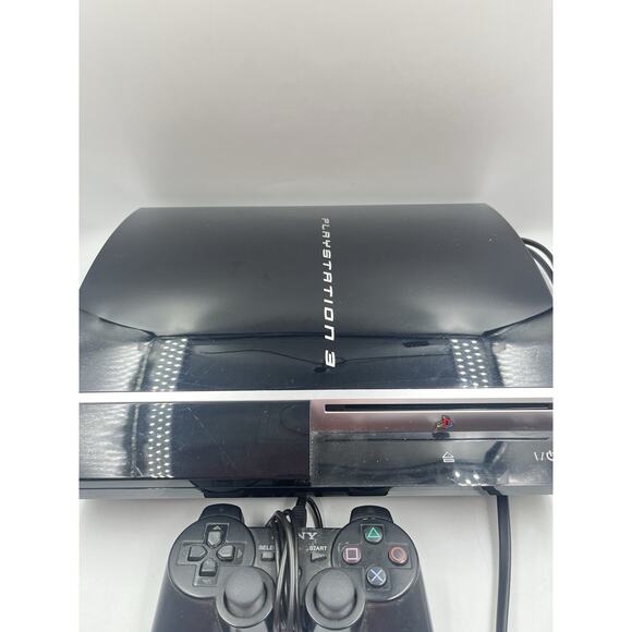 Sony PlayStation 3 PS3 CECHG01 Fat Console Black - Tested With Controller - Picture 3 of 15